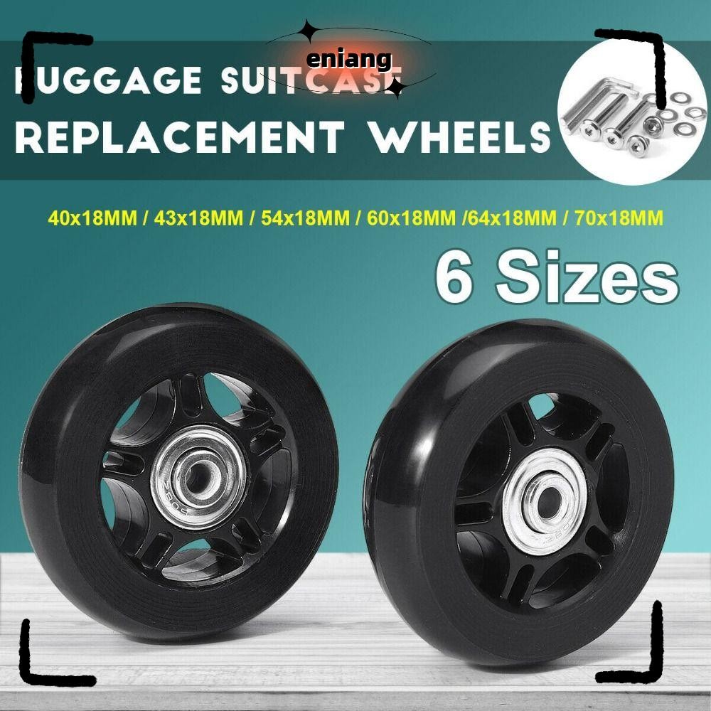 Eniang815 1 ชุดกระเป๋าเดินทางล้อทนทาน 40 มม./43 มม./54 มม./60 มม./64 มม./70 มม.เงียบพร้อมสกรู