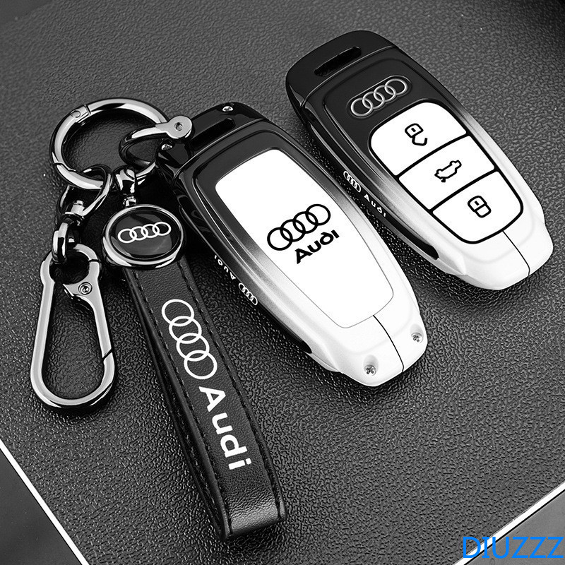 Alloy Style Car Key Case Cover Shell Fob For Audi A4 B9 A1 A3 A5 A6 8S 8W Q3 Q5 Q7 4M S4 S5 S7 TT TT