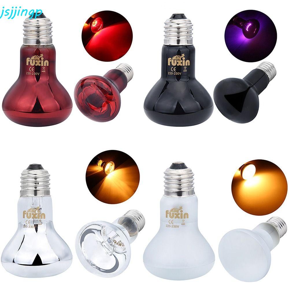 Jsjjingp โคมไฟทําความร้อนสัตว์เลี้ยง Led, อินฟราเรด UVA UVA Day Night Bulb, ไฟเก็บรักษาความร้อน 25 W/50 W/75 W/100 W ปรับ 220-230 V สัตว์เลื้อยคลานหลอดไฟความร้อน Amphibian