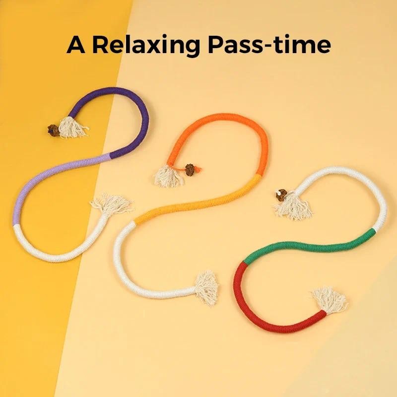 1pc Cat Scratcher เชือกของเล่นเชือกฝ้ายกัดของเล่น Chewing Paw Claw เฟอร์นิเจอร์ Protector Scratching ของเล่นแมวปริศนา - รูปที่ 2