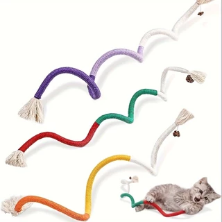 1pc Cat Scratcher เชือกของเล่นเชือกฝ้ายกัดของเล่น Chewing Paw Claw เฟอร์นิเจอร์ Protector Scratching ของเล่นแมวปริศนา