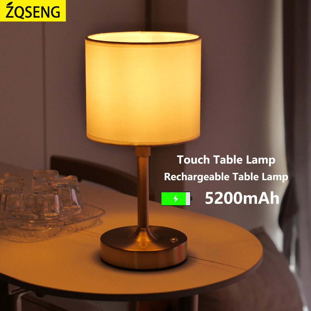 โคมไฟตั้งโต๊ะแบบชาร์จไฟ นํา ไร้สายสัมผัสเดสก์ท็อปอารมณ์ไฟกลางคืนสําหรับคาเฟ่ตกแต่ง