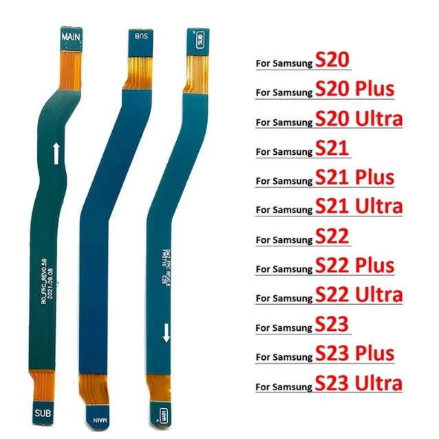 สําหรับ Samsung S20 S21 S22 S23 Plus Ultra 4G 5G สัญญาณเสาอากาศบอร์ดหลักเชื่อมต่อ LCD เมนบอร์ด Flex สาย
