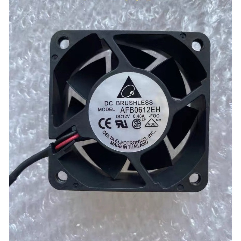 งานแท้ for delta electronics AFB0612DH 6025 6cm 60mm fan 12V 0.48A 3 pin computer พัดลม 60*60 จากไทย
