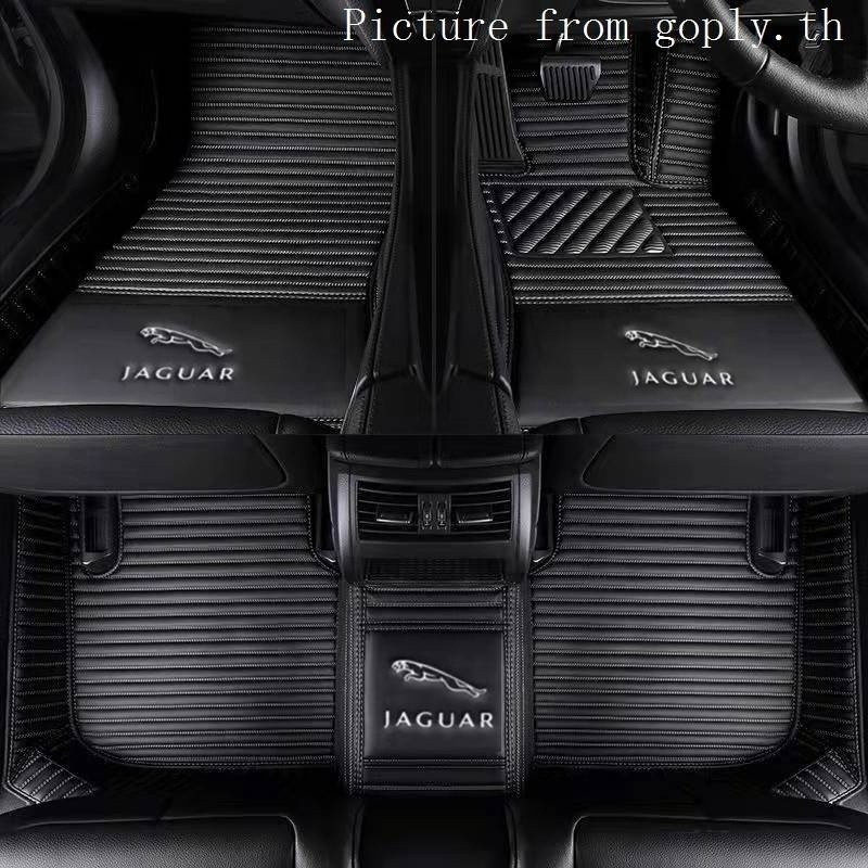 พรมปูพื้นรถยนต์ แบบหนัง กันน้ํา สําหรับ Jaguar XJ XJL XK XEL XFL