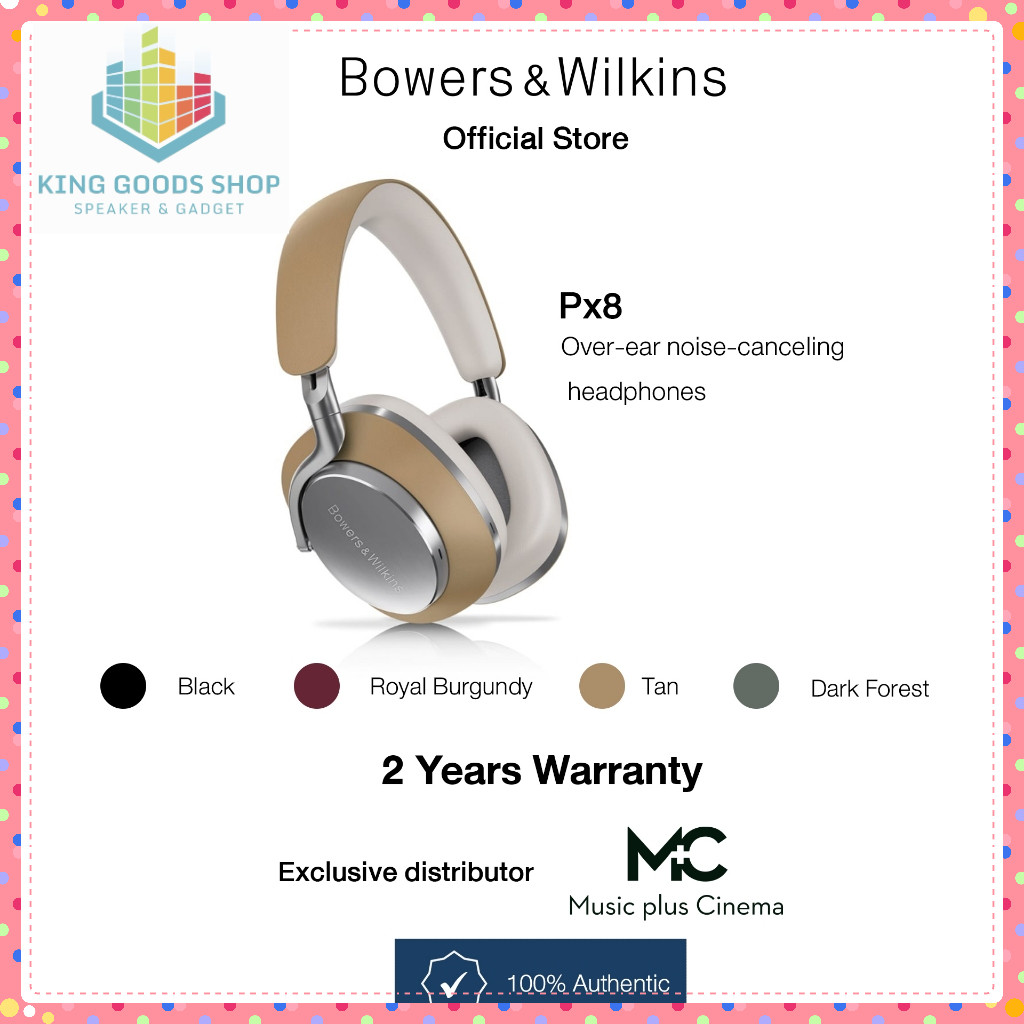 Bowers&Wilkins (B&W) PX8 Wireless Headphone Over ear หูฟังไร้สาย แบบครอบหู มีระบบตัดเสียงรบกวน