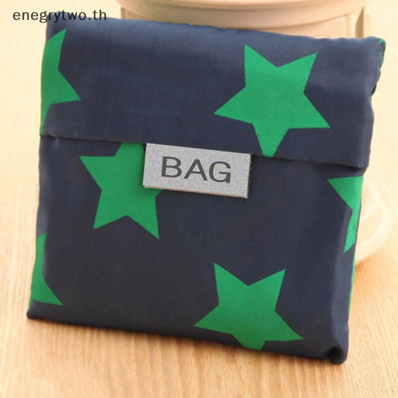 Hb & ผม 1PC- Reusable โพลีเอสเตอร์แบบพกพาไหล่กระเป๋าถือสตรีพับกระเป๋าช้อปปิ้งกระเป๋าเดินทางร้านขายของชําแฟชั่นกระเป๋า TH