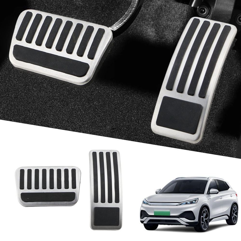 สําหรับ BYD Atto 3 2022 2023 2024 2025 เหยียบแก๊ส Accelerator เบรคเหยียบฝาครอบกันลื่นฝาครอบอุปกรณ์เสริม