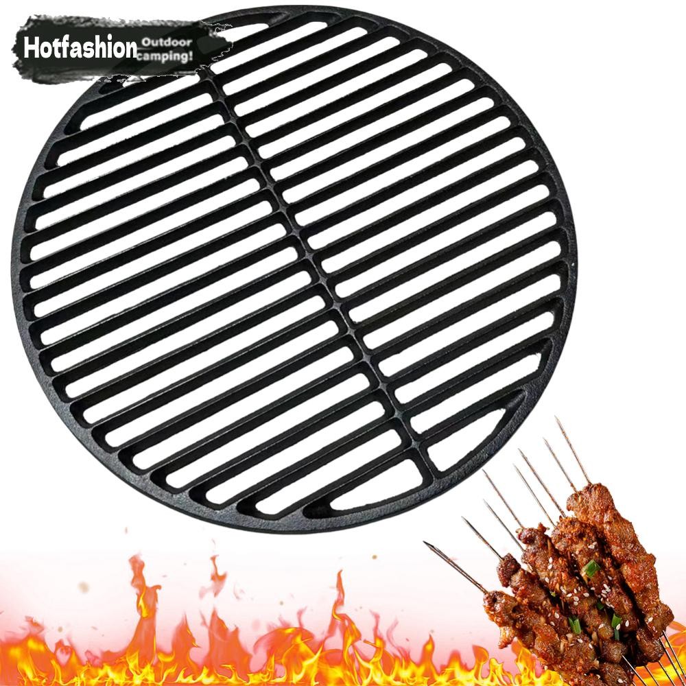 14.6 นิ้วเหล็กหล่อย่างบาร์บีคิวตะแกรงรอบบาร์บีคิวสุทธิสําหรับ ซม.ปิง การท่องเที่ยว