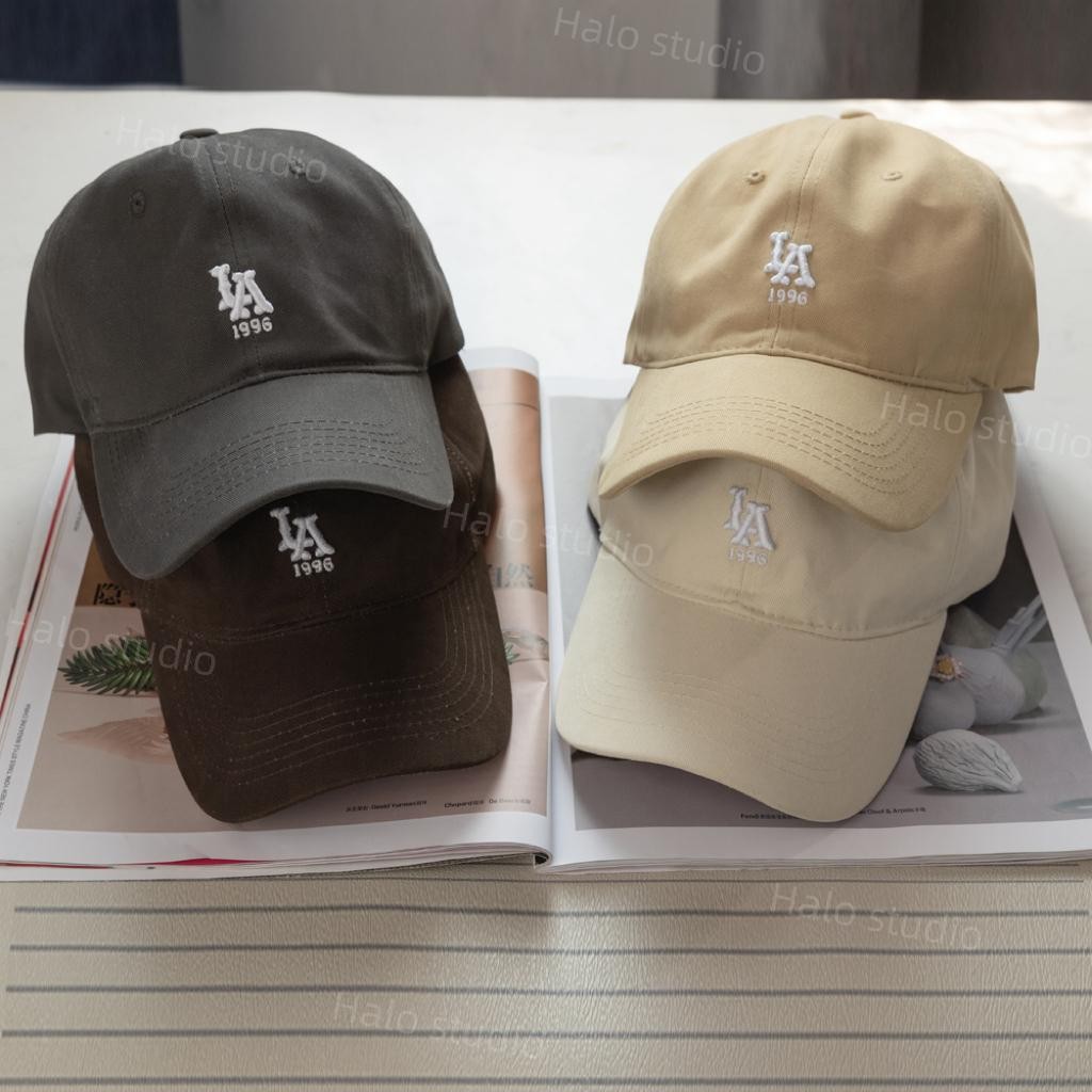 Halo studio พร้อมส่ง🔥 หมวกเบสบอลสไตล์ย้อนยุคของอเมริกา Ins Cap หมวกแฟชั่น