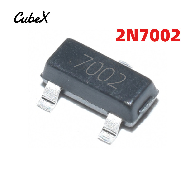 50/100 ชิ้น 2N7002 MMBT7002 7002 SOT-23 60V 115mA SMD N-Channel MOSFET ทรานซิสเตอร์