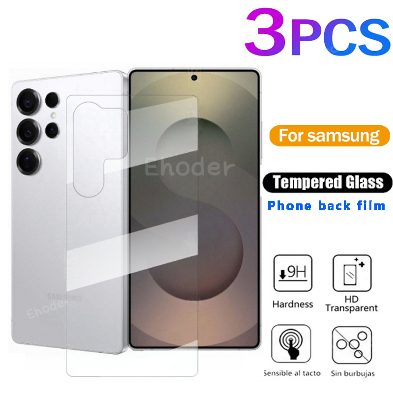SAMSUNG กระจกโปร่งใสกลับฟิล์มสําหรับsamsung S25 S24 Ultra 5G Zพับ 6 5 4 Flip 6 5 2025 HDป้องกันหน้าจ