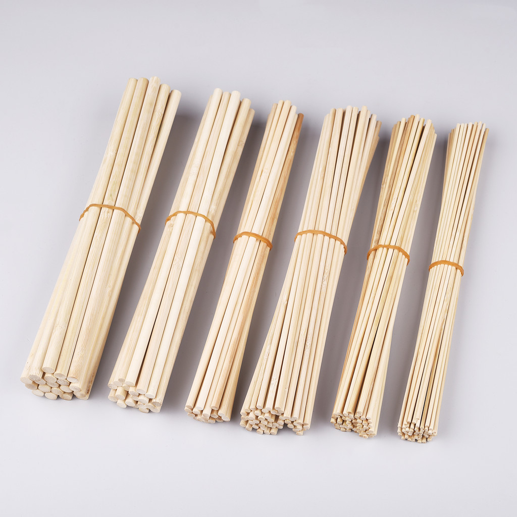25-50pcs ไม้ไม้ไผ่ Sticks DIY Handmade Craft ทําไม้ขนาดเล็ก Stick วัสดุสําหรับงานไม้อุปกรณ์
