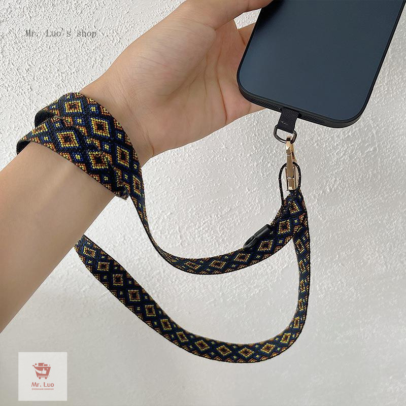 ขั้นสูง Cross-body โทรศัพท์มือถือ Lanyard ผู้หญิง Shock-proof ขยายแขวนคอสายคล้องโทรศัพท์มือถือ Chain สายคล้อง Fixing ชิ้น Ad