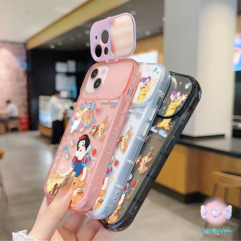 🎀จัดส่งในพื้นที่🎀 เคสกระจกแต่งหน้า ตัวการ์ตูน หิมะขาว สําหรับ IPhone 16 15 14 13 7 8plus Pro Promax XR XS - รูปที่ 6