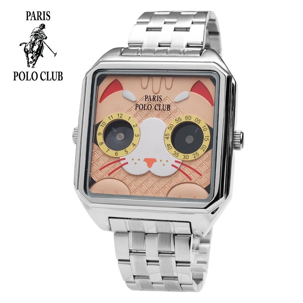 Paris Polo Club PPC-220902 นาฬิกาข้อมือผู้หญิง Paris Polo นาฬิกาปารีส โปโล สุดหรู ประกันศูนย์ไทย1ปีพร้อมสายหนัง 1ชุด