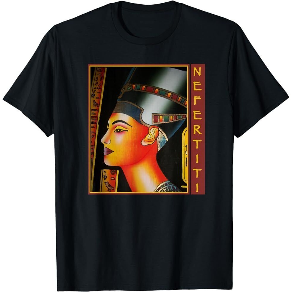 เสื้อยืด พิมพ์ลาย Queen Nefertiti สไตล์อียิปต์โบราณ