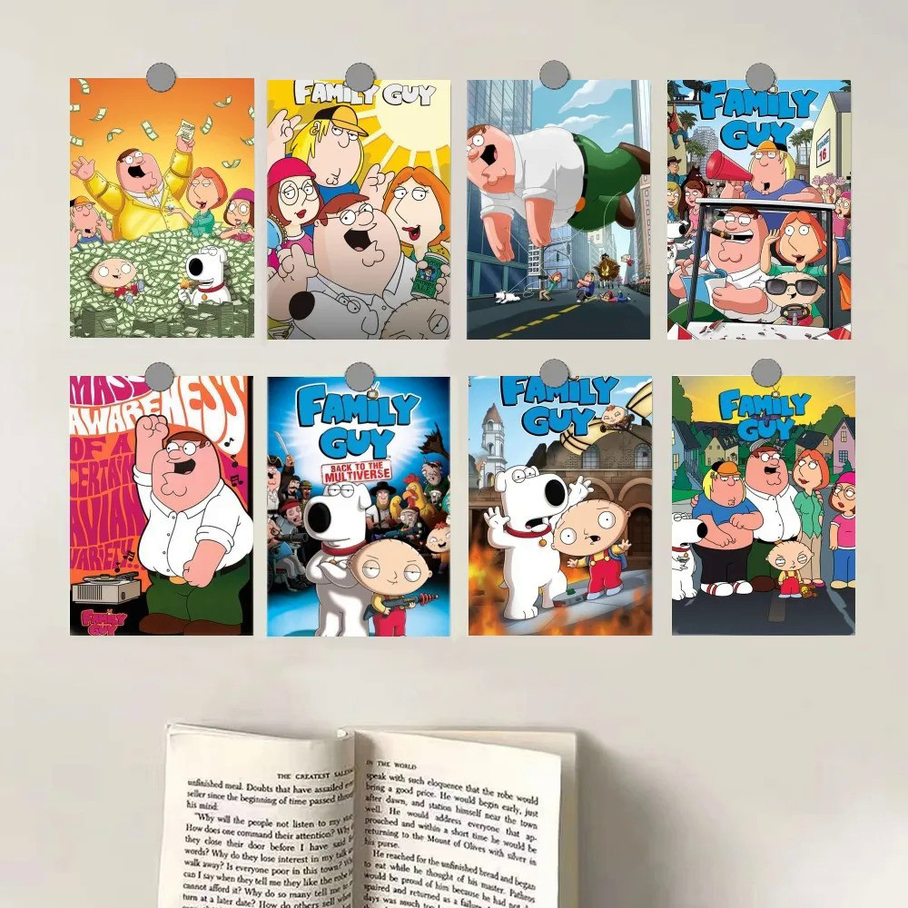 F-Family ตลก G-Guys การ์ตูนโปสเตอร์ผ้าใบ HD พิมพ์ส่วนบุคคล Wall Art ภาพวาดที่กําหนดเอง MPPW