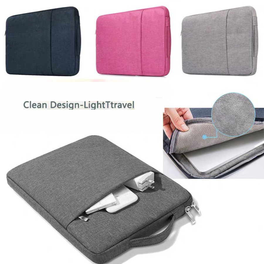[ส่งไว พร้อมส่ง] กระเป๋า ใส่ Notebook Tablet Laptop แท็บเล็ต แล็ปท็อป ขนาด 11 11.6 13.3 14 15.6 นิ้ว มีหูหิ้ว กันน้ำ