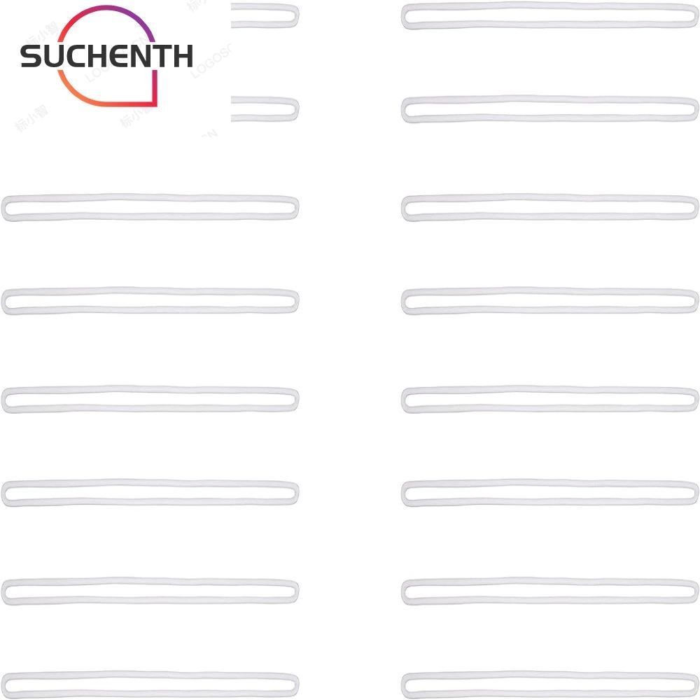 Suchenth สายรัดกระเป๋าเดินทาง PVC แบบพลาสติกใส 6 นิ้ว สําหรับสํานักงาน 30 ชิ้น