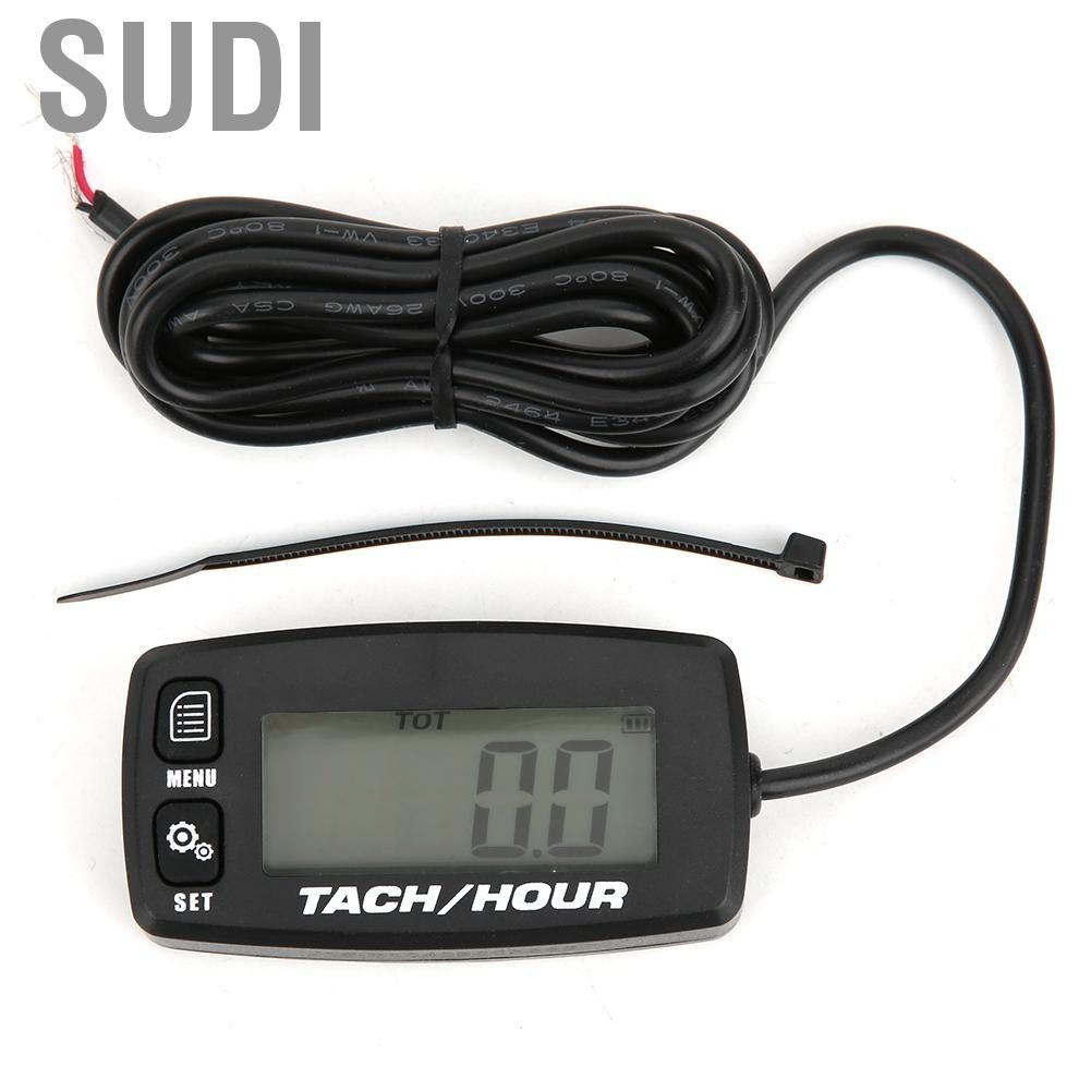 Sudi Generator Hour Meter Tachometer Function Gauge for Chainsaw Mower Quad Bikes Jet Scooters