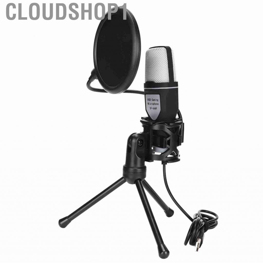 Cloudshop1 Computer Mini Microphone Stand RGB Gaming USB For PS5 PC HOT