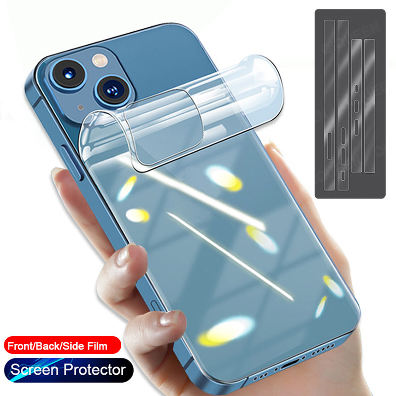 ฟิล์มหลังสีใส สำหรับ iPhone 15 Pro Max 14 13 12 ฟิล์มหลัง ไอโฟน 11 15 12 13 14 16 Pro Max 15 Plus