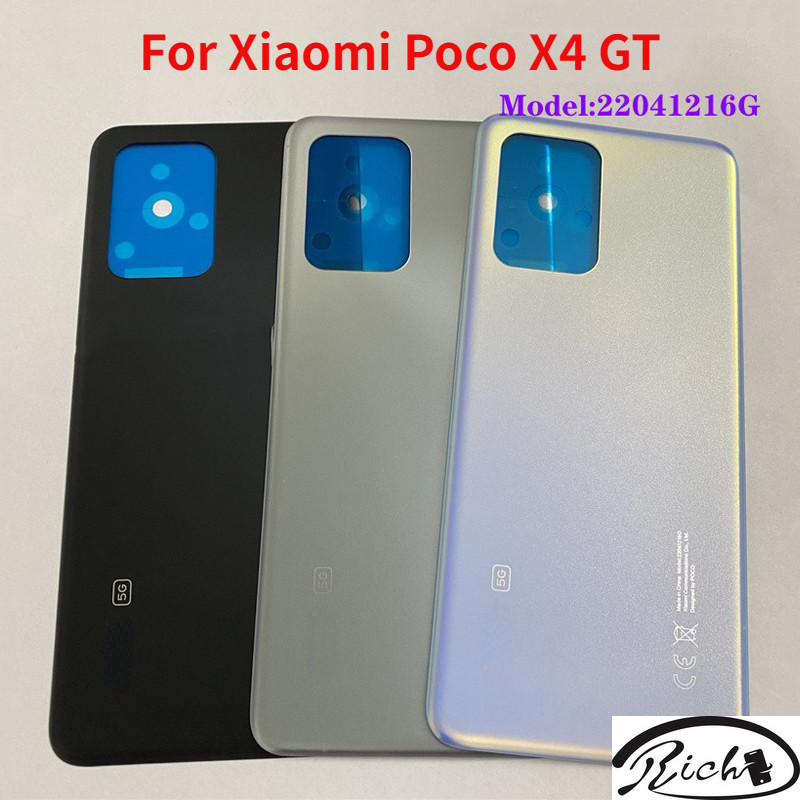 เคสแบตเตอรี่ด้านหลัง พร้อมกรอบกล้อง อะไหล่ซ่อมเลนส์ สําหรับ Xiaomi Poco X4 GT