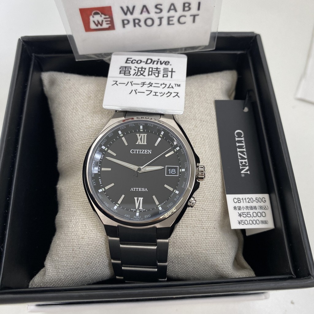 [Authentic★Direct from Japan] CITIZEN CB1120-50G Unused ATTESA Eco Drive Sapphire glass Black Men Wrist watch นาฬิกาข้อมือ