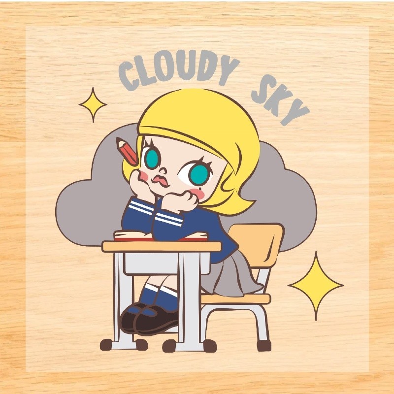 Pop MART สติกเกอร์ผ้า ลายการ์ตูนมอลลี่น่ารัก ซักล้างได้ สําหรับตกแต่งบรรจุภัณฑ์ เสื้อยืด DIY - รูปที่ 4