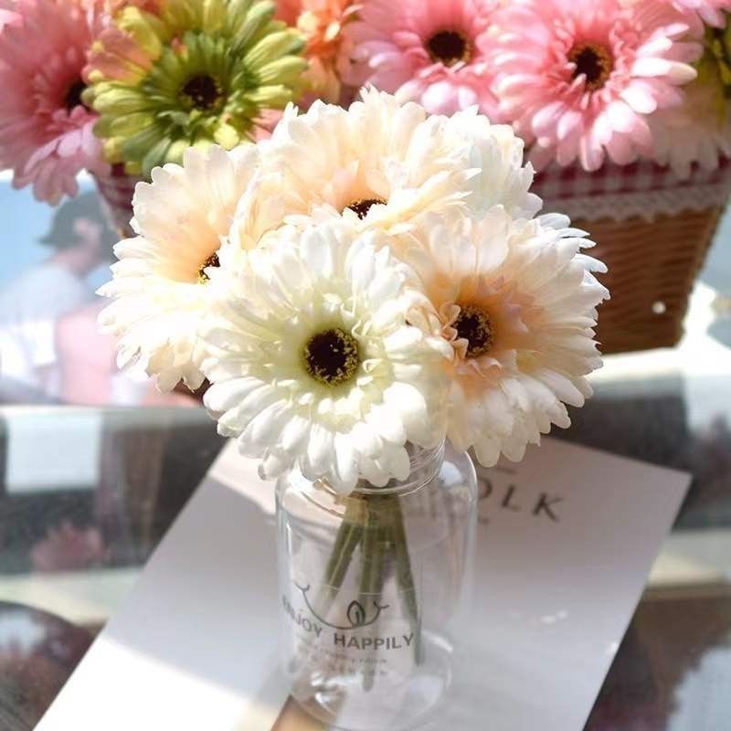 YTL เยอบีร่า ดอกเยอบีร่าปลอม gerbera ดอกไม้ประดิษฐ์ ดอกไม้ปลอม ดอกไม้ผ้าไหม สำหรับแต่งบ้าน แจกัน งานเลี้ยง พร้อมส่ง - รูปที่ 3