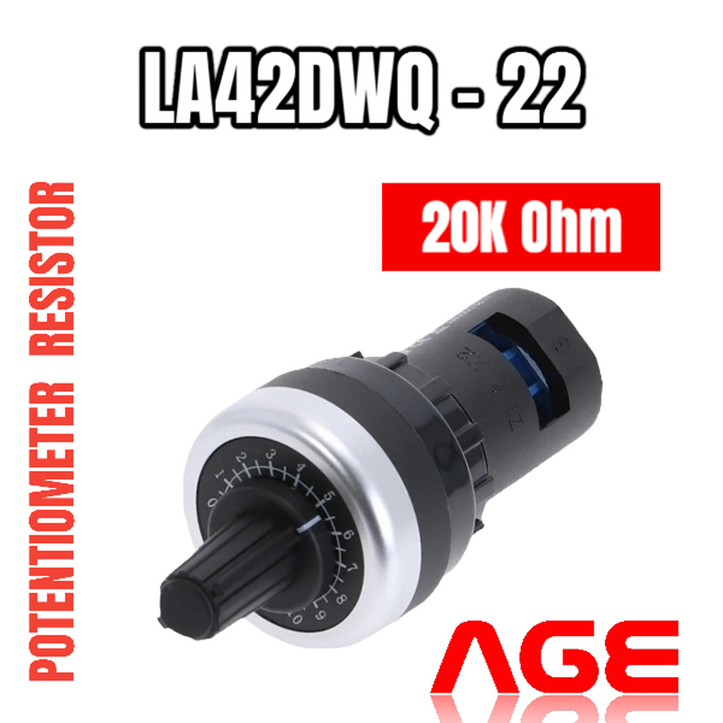 ตัวต้านทานปรับค่าได้ ,20K Ohm ,LA42DWQ-22 -20K ,Potentiometer Variable Resistor