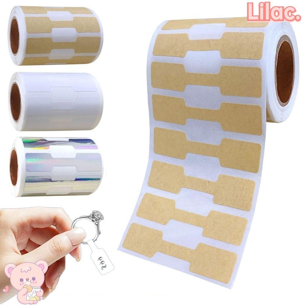 Lilac 500PCS สร ้ อยคอแหวนราคา Tags, Blank กระดาษคราฟท ์ เครื ่ องประดับราคาป ้ าย , Creative Quadrate จอแสดงผลเครื ่ องมือ Multicolor Self-กาวสติกเกอร ์