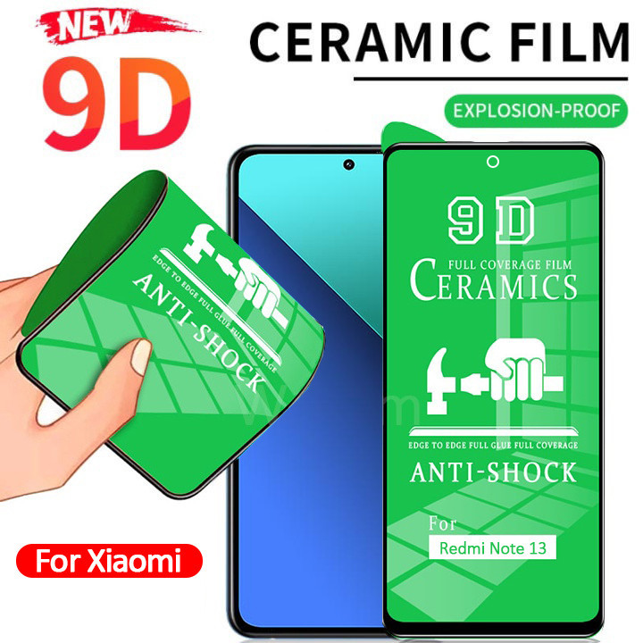 ฟิล์มเซรามิค Xiaomi (แบบใส)ตกไม่แตก บิดได้ งอได้ กันรอยหน้าจอ Redmi Note 13 12 11 Pro+ Plus 13C 12s 11s 10s 10 9 8 7 Pro 12 12C 10C 10A 9A 9C 8A 9T Poco C65 F5 X5 M4 X4 X3 M3 Pro F4 X4 X3 GT NFC M5s Mi 13T 12T 11T 10T 9T Pro 5G 4G