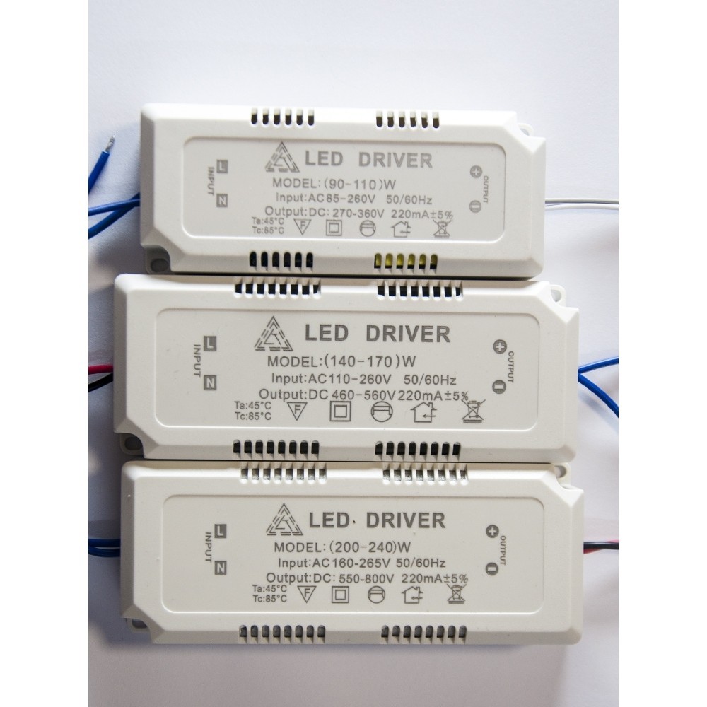 โคมไฟเพดาน Led Monochrome High Power Driver 90W 110W 140W 170W 200W 240W Driver Power Supply
