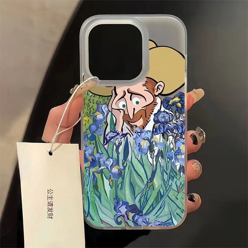 Van Gogh และดอกไม ้ เหมาะสําหรับ Apple iPhone11 14ProMax 7Plus 8Plus 12ProMax XSMax X XS 13ProMax เคสโทรศัพท ์