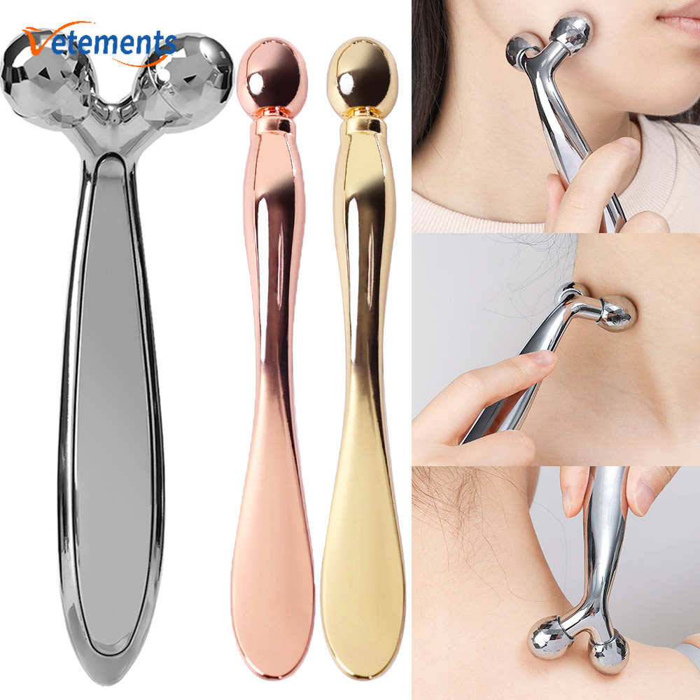 3d Facial Beauty Roller Massager - Skin Firming Thin Face 360° เครื ่ องมือเสริมความงามนวดผ ่ อนคลายแบบหมุนได ้