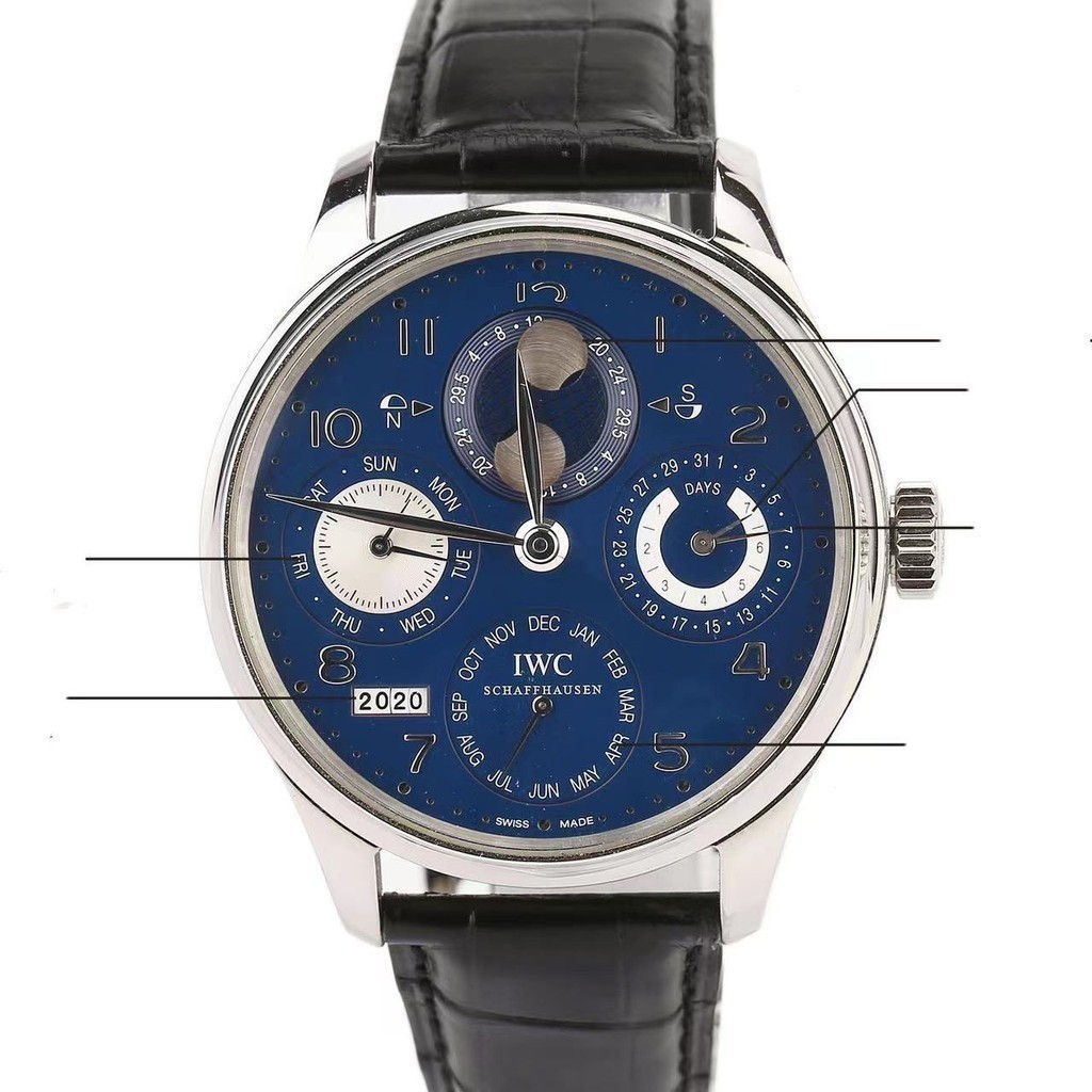 Iwc IWC Portugal Series Platinum Perpetual Calendar Automatic Mechanical Men 's Watch IW503203