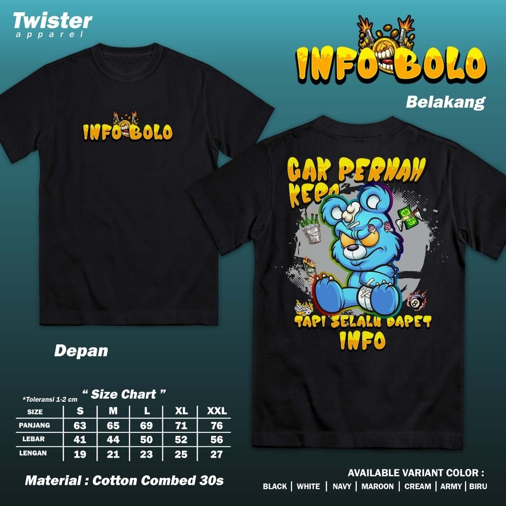 เสื้อยืด Info Bolo, Never Go Too, But You Can Info - เสื้อคําสุดเท่สําหรับไดรเวอร์แข่งหนุ่ม - TWA482