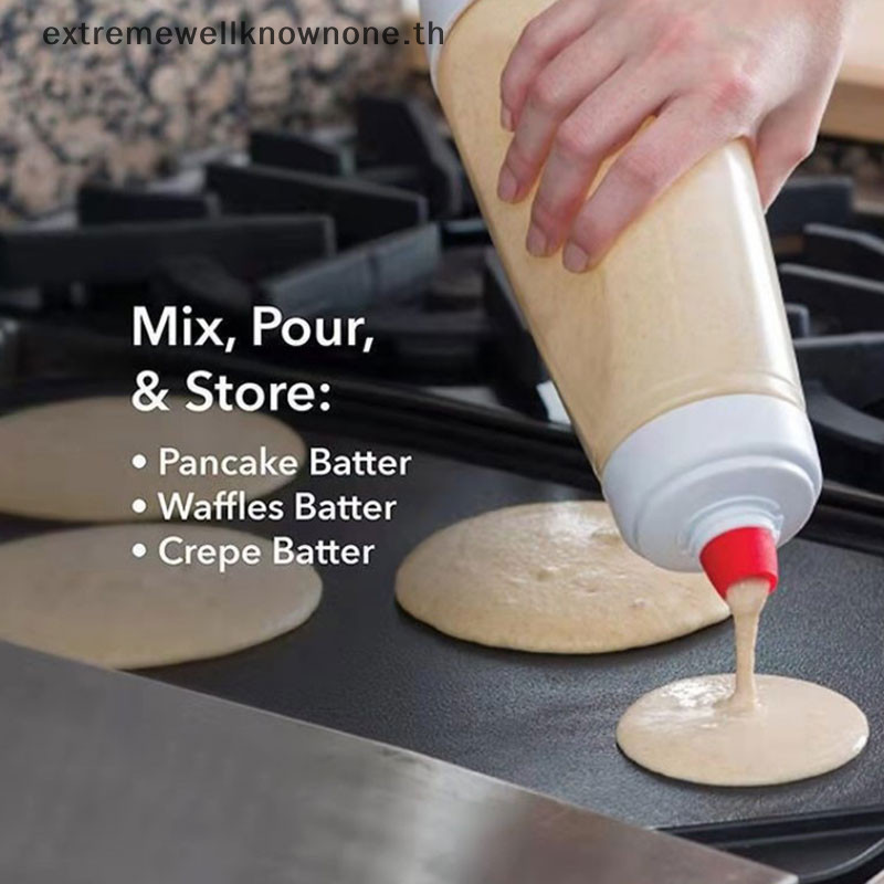 Ewth มือ Batter Dispenser Batter Mixer ขวด Cupcake แพนเค ้ ก Crepe Batter Dispenser EWTH