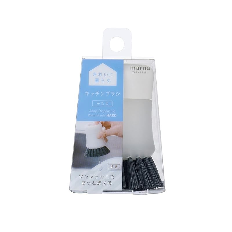 Marna Antibacterial Kitchen Brush (firm/clear/brush with detergent) Dishwashing Sink Kitchen (pot/frying pan) Brush K789CL