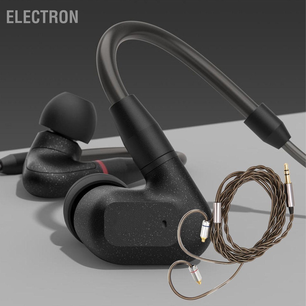 Electron MMCX สายหูฟัง 3.5 มม.ทองแดงชุบเงิน Core หูฟังอัพเกรดสำหรับ Sennheiser IE300 IE600 IE900 3.9ft