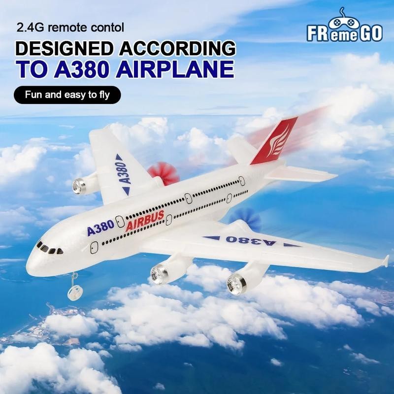 Rc Airbus A380 เครื่องบิน Drone ของเล่นรีโมทคอนโทรลเครื่องบิน 2.4G Fixed Wing Plane เครื่องบินกลางแจ้งรุ่นสําหรับเด็กสําหรับเด็กของขวัญ Aldult