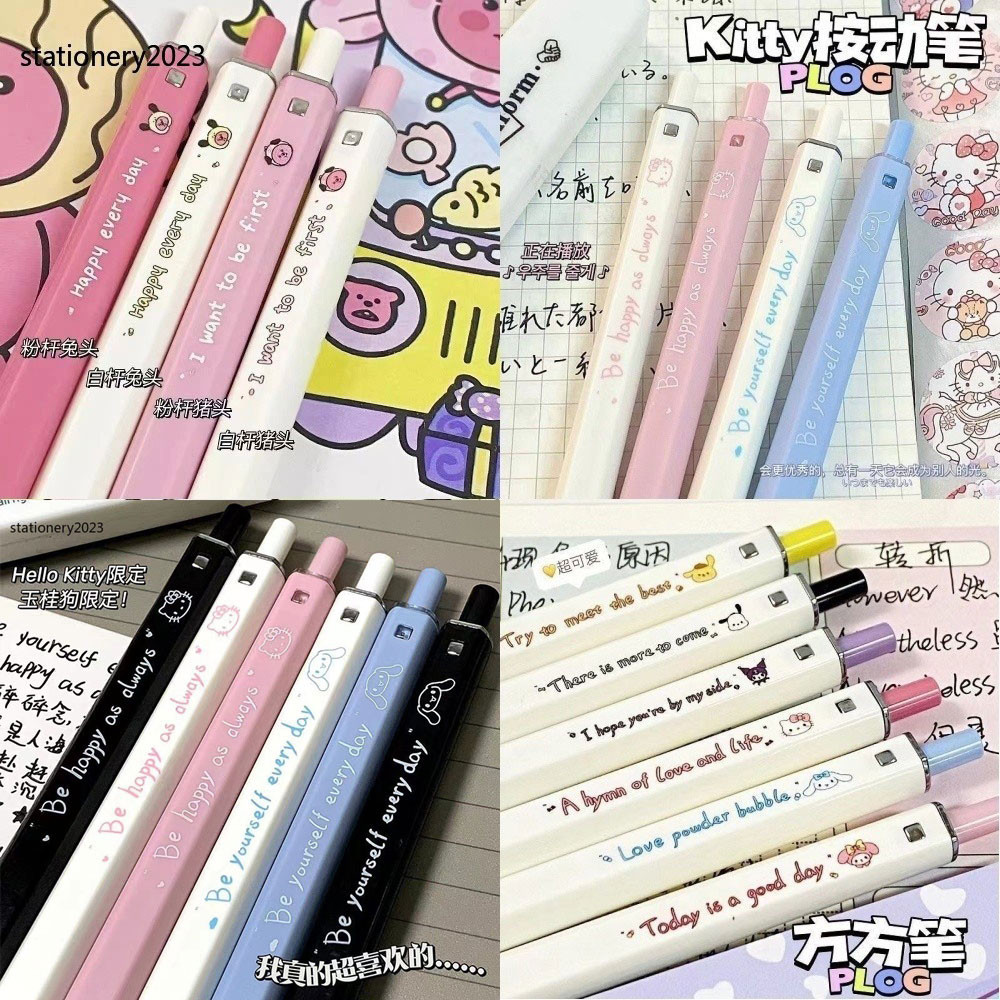 0.5 มม.สีดํา 1 ชิ ้ นแฟชั ่ นน ่ ารักการ ์ ตูนปากกา Neutral ปากกาทดสอบปากกาเครื ่ องเขียนของขวัญ