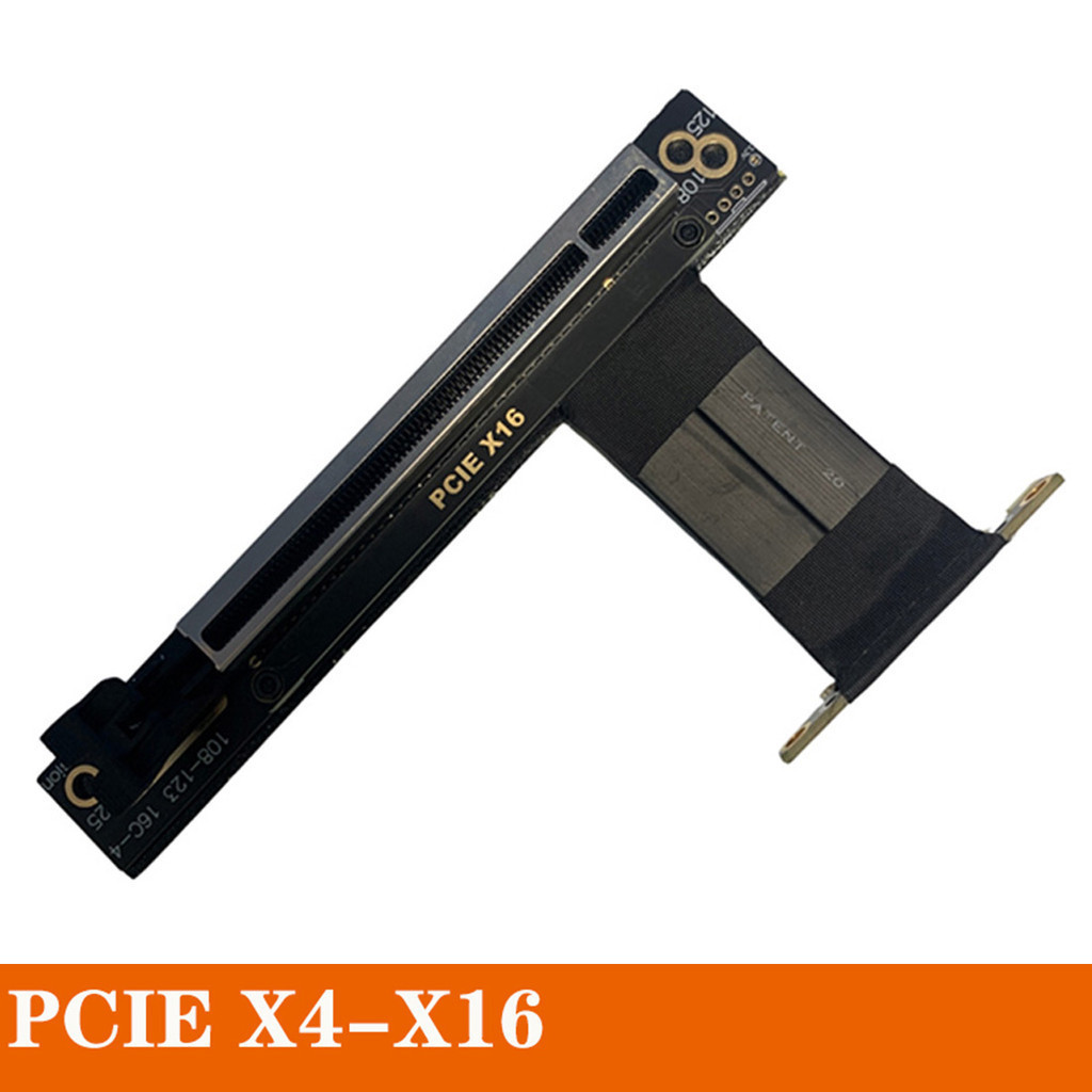 Pcie 3.0 4X 8X 16X กราฟิกการ์ด GPU สายต่อ 90 องศา Pci Express X16 Riser การ์ดอะแดปเตอร์ Extender Pci-e ยืดหยุ่นสายไฟ