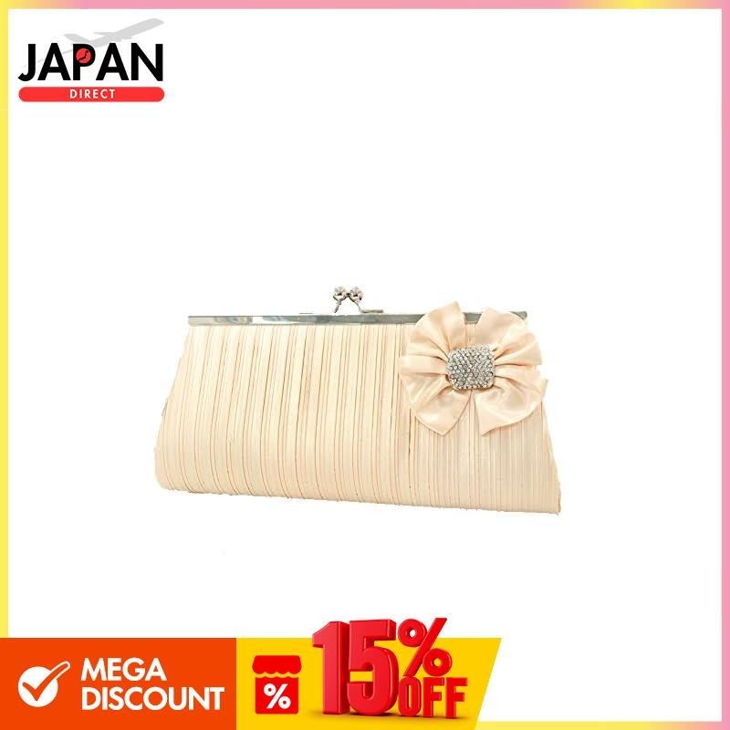 [Add Rouge] Pleated &amp; Ribbon Party Clutch Bag [y89313] F Purple