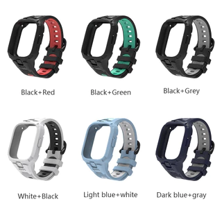 สำหรับ Redmi Watch 4 สายรัดข้อมือซิลิโคนกีฬา Redmi Band 4 สมาร์ทวอทช์สายรัดเคส Band Integrated