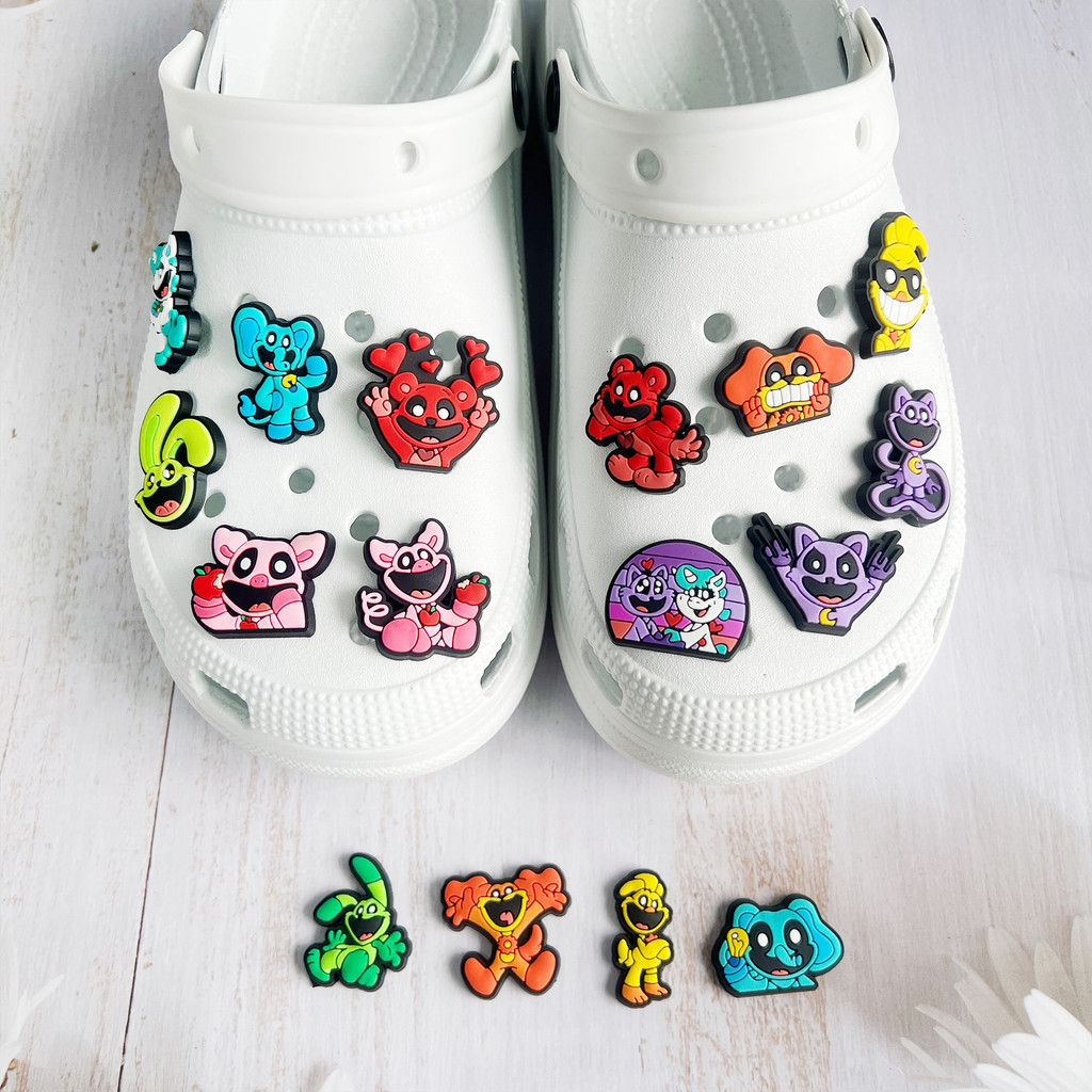 Poppy playtime 3 Smiling critters รองเท ้ าดอกไม ้ การ ์ ตูน PVC ยางนุ ่ มอุปกรณ ์ เสริม