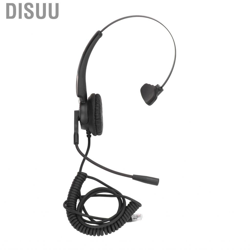 Disuu RJ9 Phone Headset Ergonomic Design Noise Canceling Lossless Business Headphone Single Sided wi