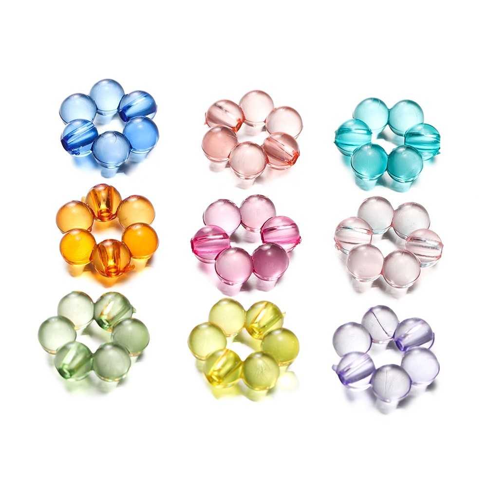 St. kunkka 20-50pcs อะคริลิคใสรอบลูกปัดกรอบลูกปัดสําหรับเครื ่ องประดับ diy ทําสร ้ อยคอสร ้ อยข ้ อมือ - รูปที่ 5